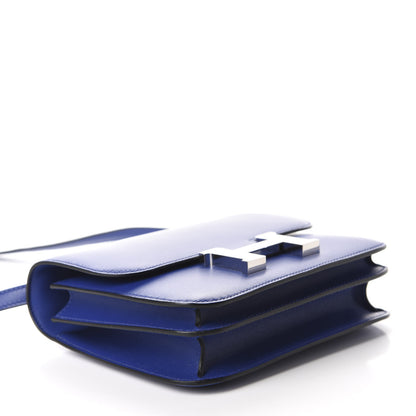 Hermes Tadelakt Constance 18 Bleu Electrique 4 of 11