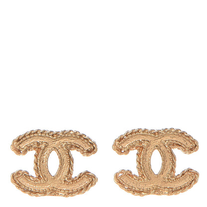 Chanel Metal CC Rope Earrings Gold 1 of 6