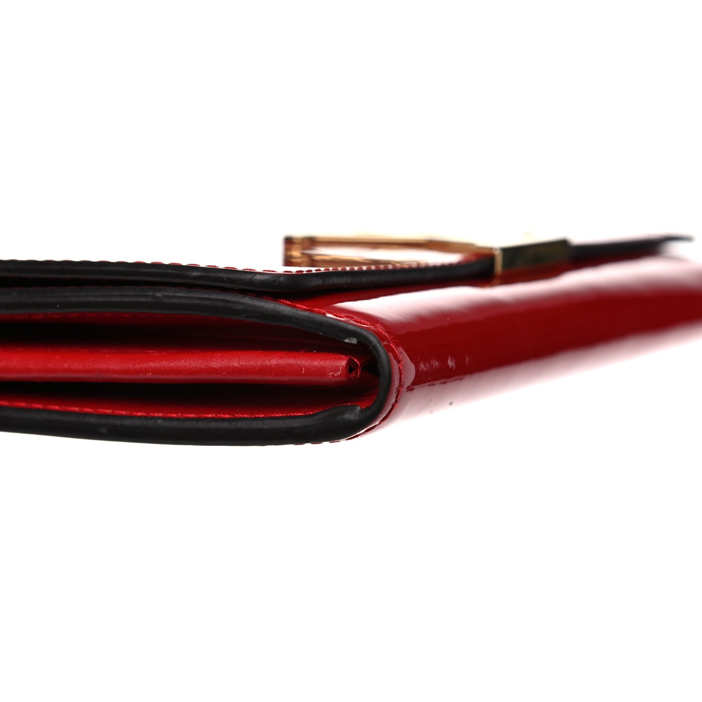 Patent Louise Clutch Cherry