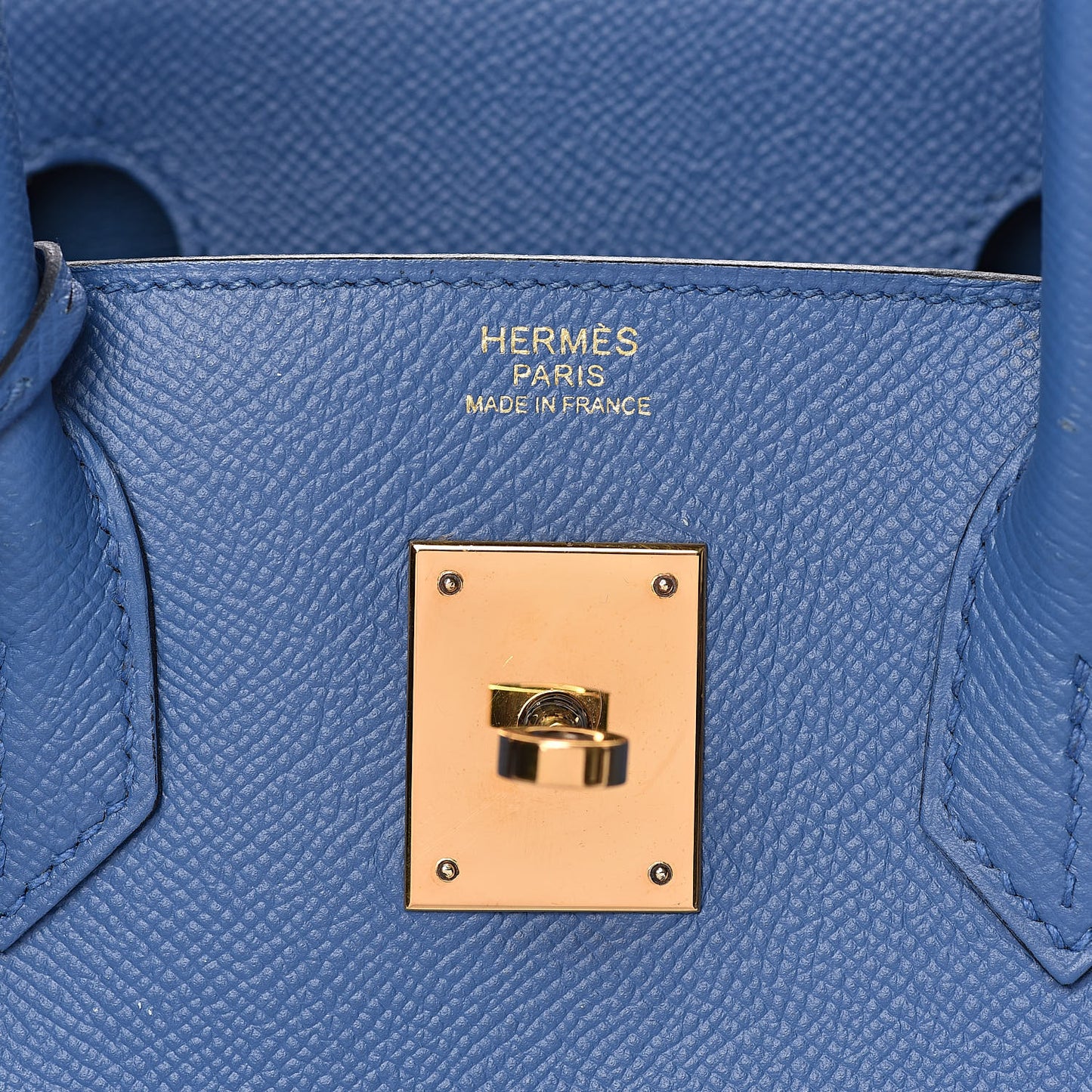 Epsom Birkin 30 Bleu