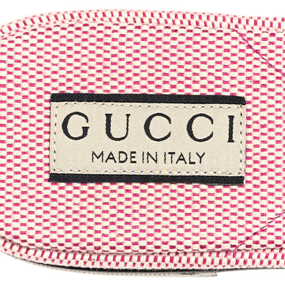 Gucci Canvas Interlocking G Cut Out Slide Sandals Princess 37 Fuxia 8 of 9