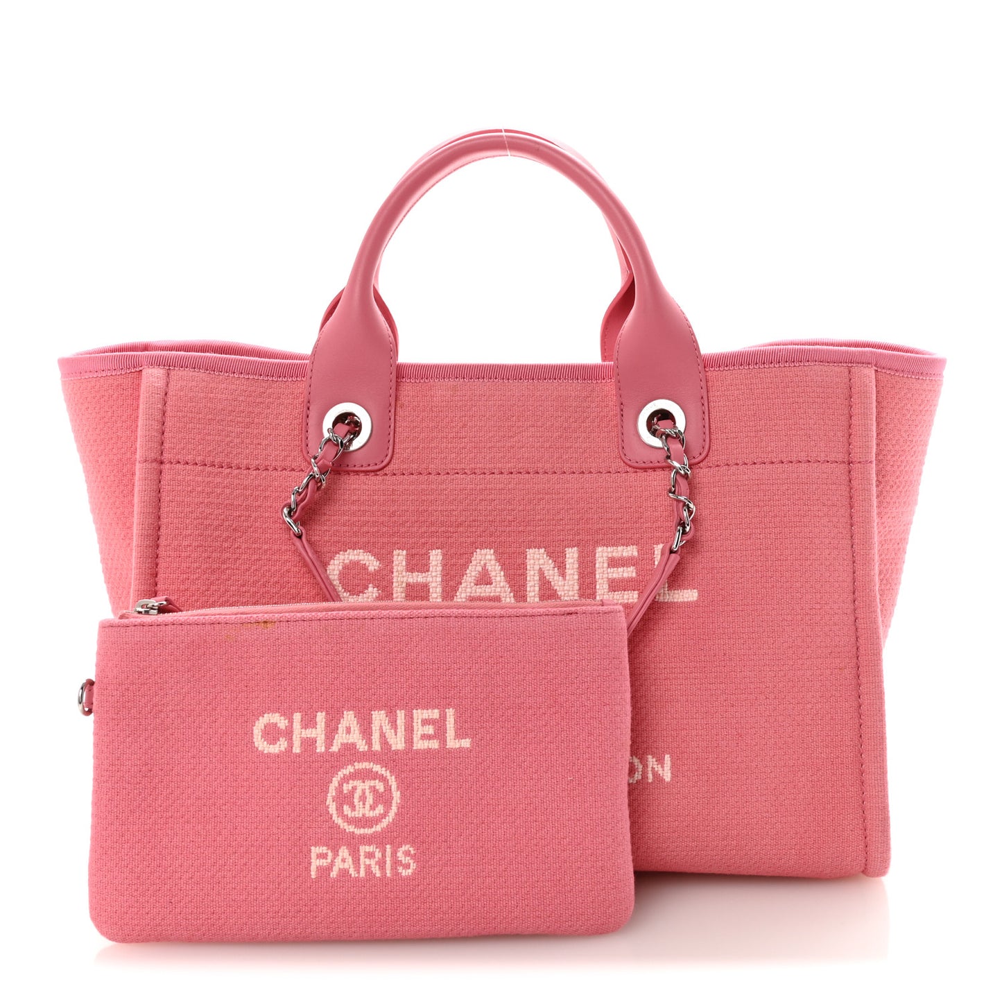Mixed Fibers Small Deauville Tote Pink