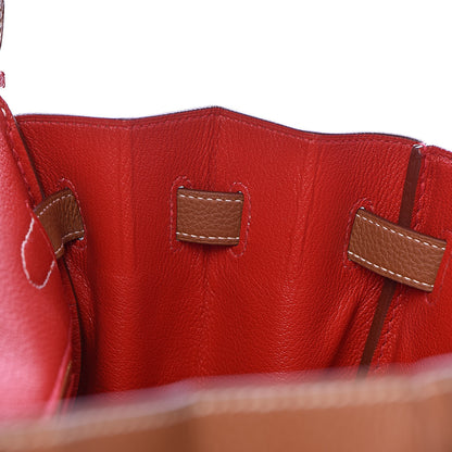 Hermes Togo Verso Birkin 35 Gold Geranium 18 of 28