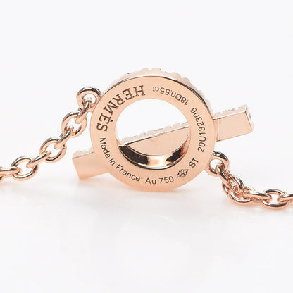 Hermes 18K Rose Gold Diamond Finesse Bracelet ST 4 of 5