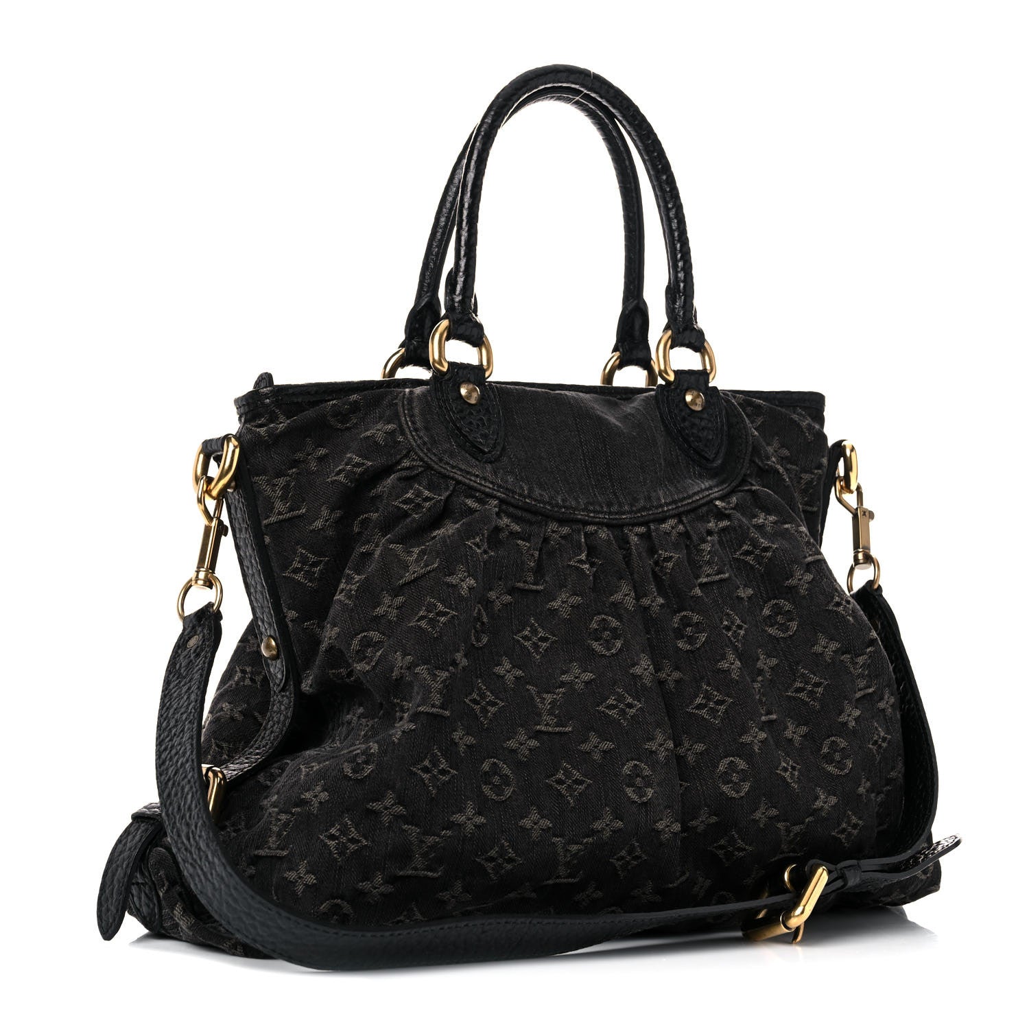Louis Vuitton Denim Neo Cabby GM Black 3 of 10