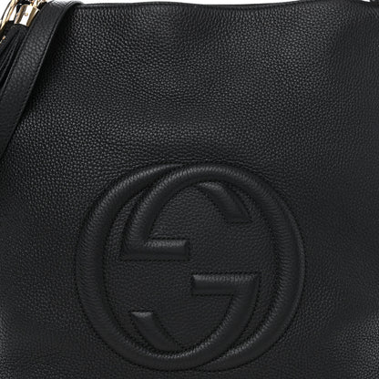Gucci Pebbled Calfskin Large Soho Hobo Black 8 of 10