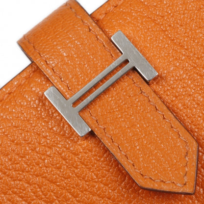 Hermes Chevre Mysore Bearn Wallet Orange 6 of 10
