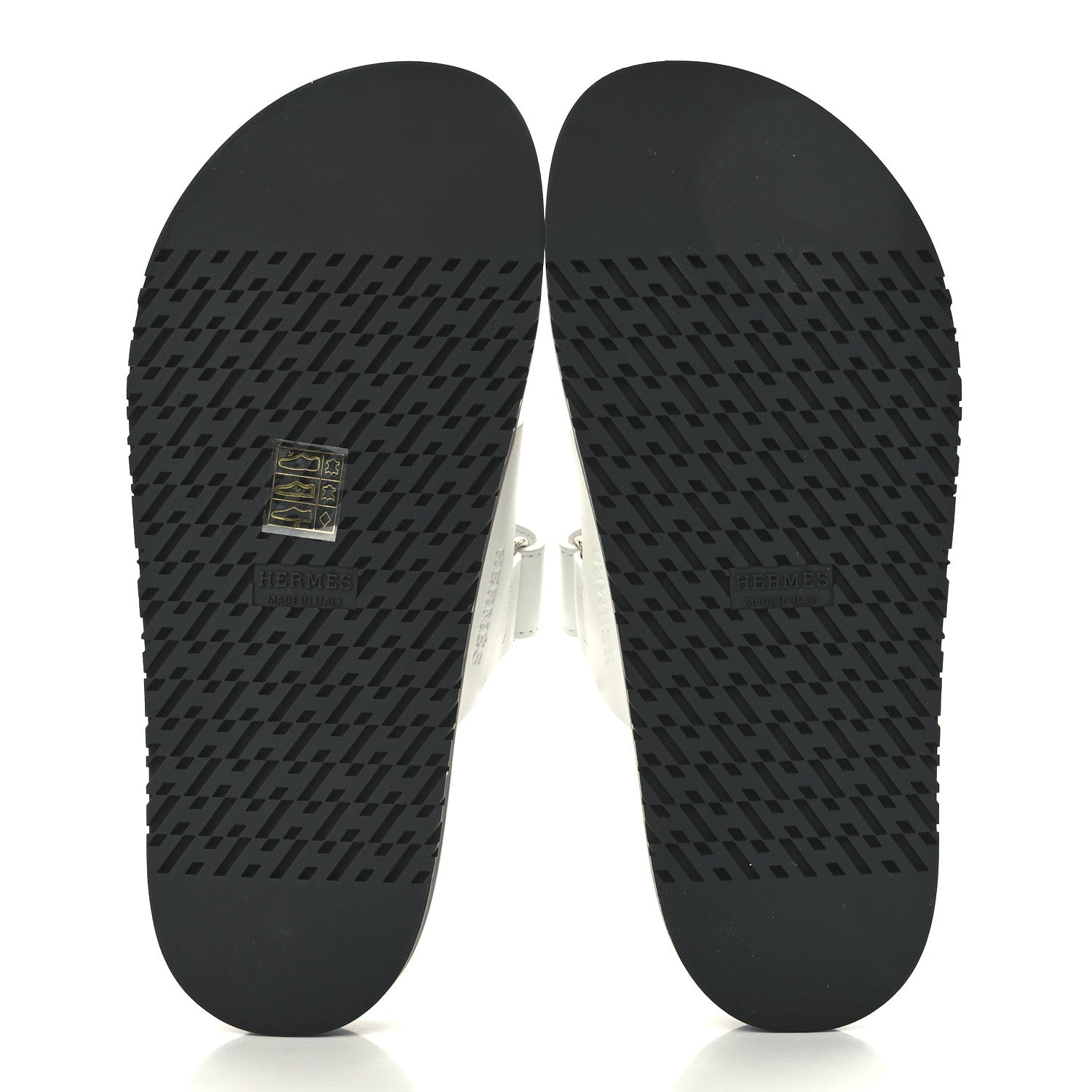 Hermes Calfskin Womens Chypre Sandals 38.5 White 5 of 9