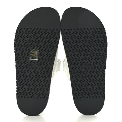 Hermes Calfskin Womens Chypre Sandals 38.5 White 5 of 9