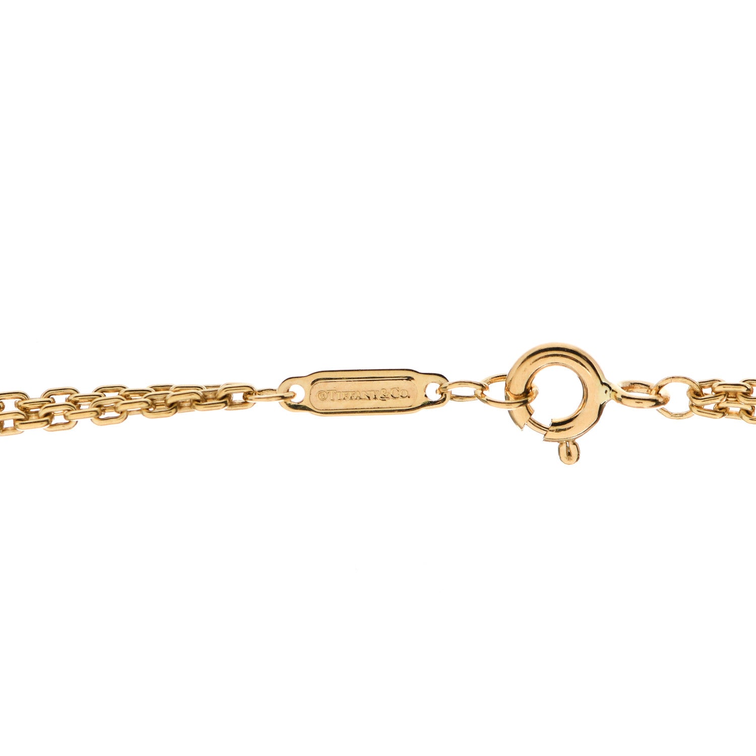 Tiffany 18K Yellow Gold HardWear Double Link Pendant Necklace 4 of 6
