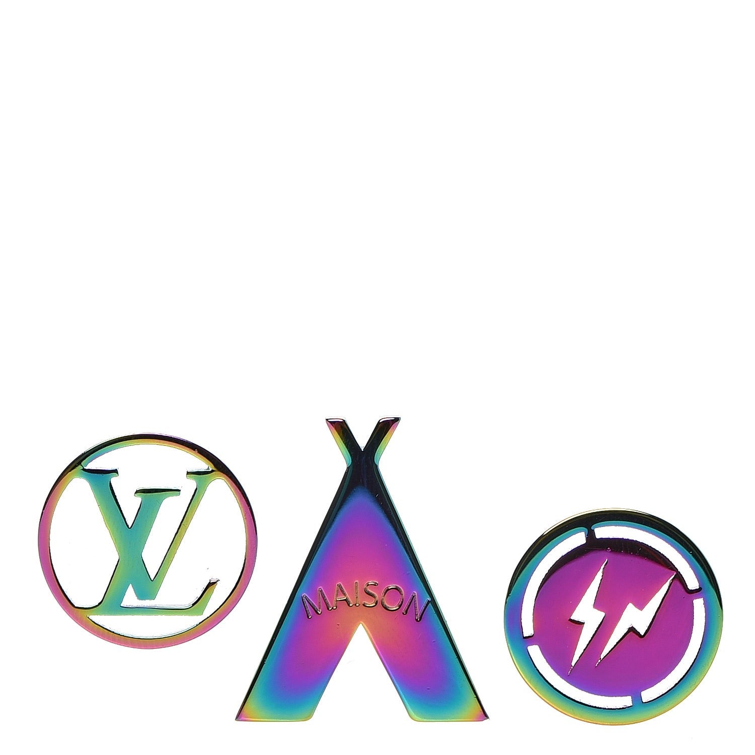 Louis Vuitton Monogram Fragment Eclipse Flash Brooch Set 1 of 6