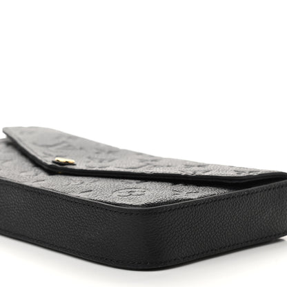 Louis Vuitton Empreinte Pochette Felicie Chain Wallet Black 10 of 11