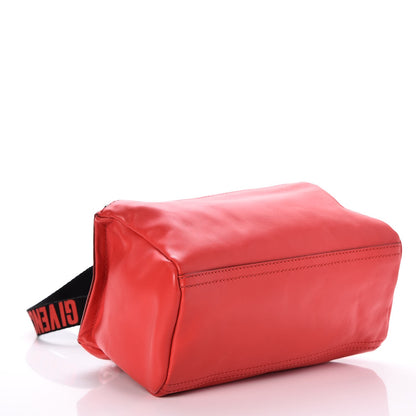 Givenchy Calfskin Mini Pandora Logo Strap Medium Red 4 of 8
