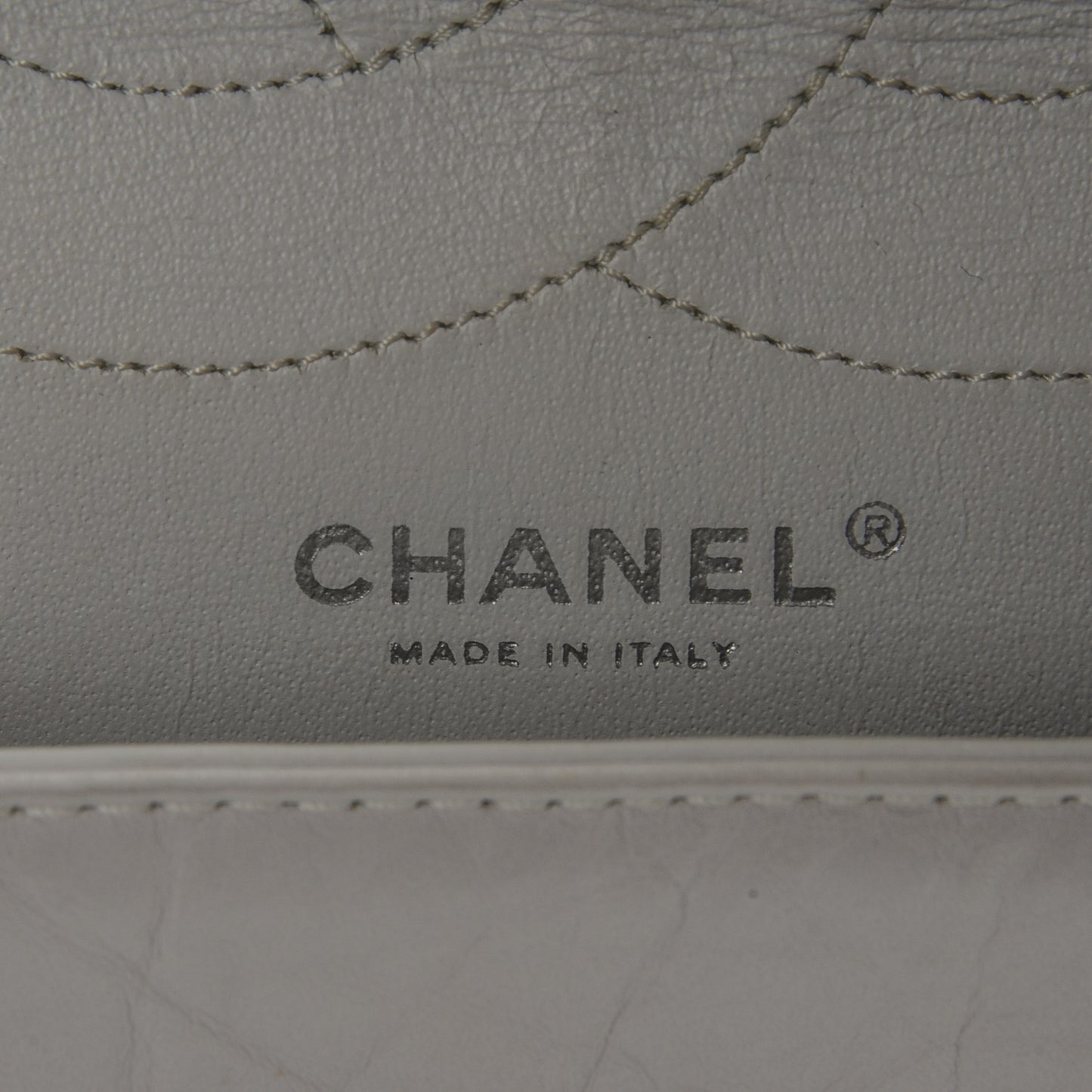Aged Calfskin 2.55 Reissue 227 Flap White