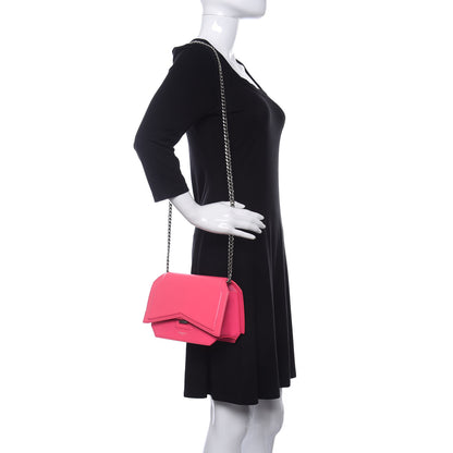 Givenchy Calfskin Bow Cut Chain Wallet Fuchsia 2 of 9