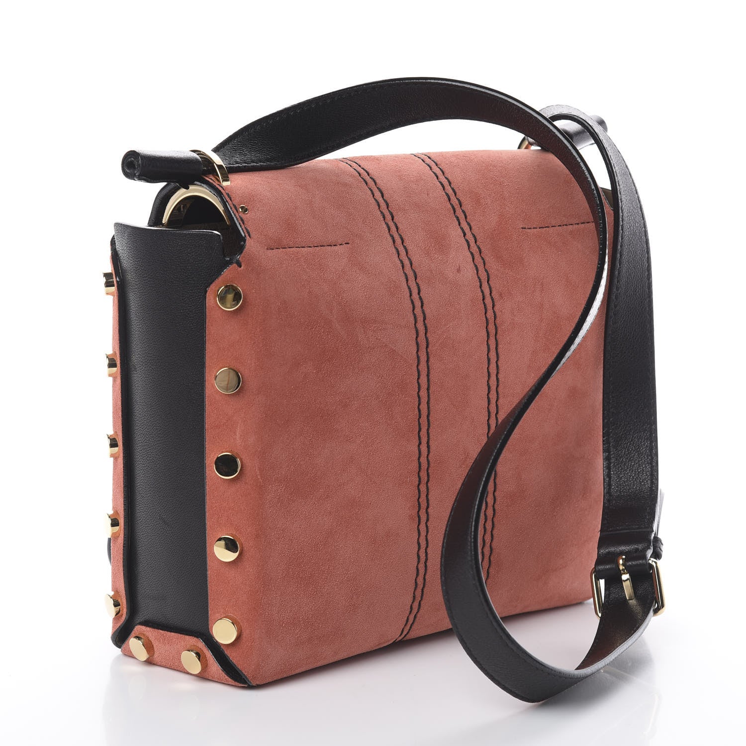 Jimmy Choo Suede Lockett XB Crossbody Bag Coral 2 of 8