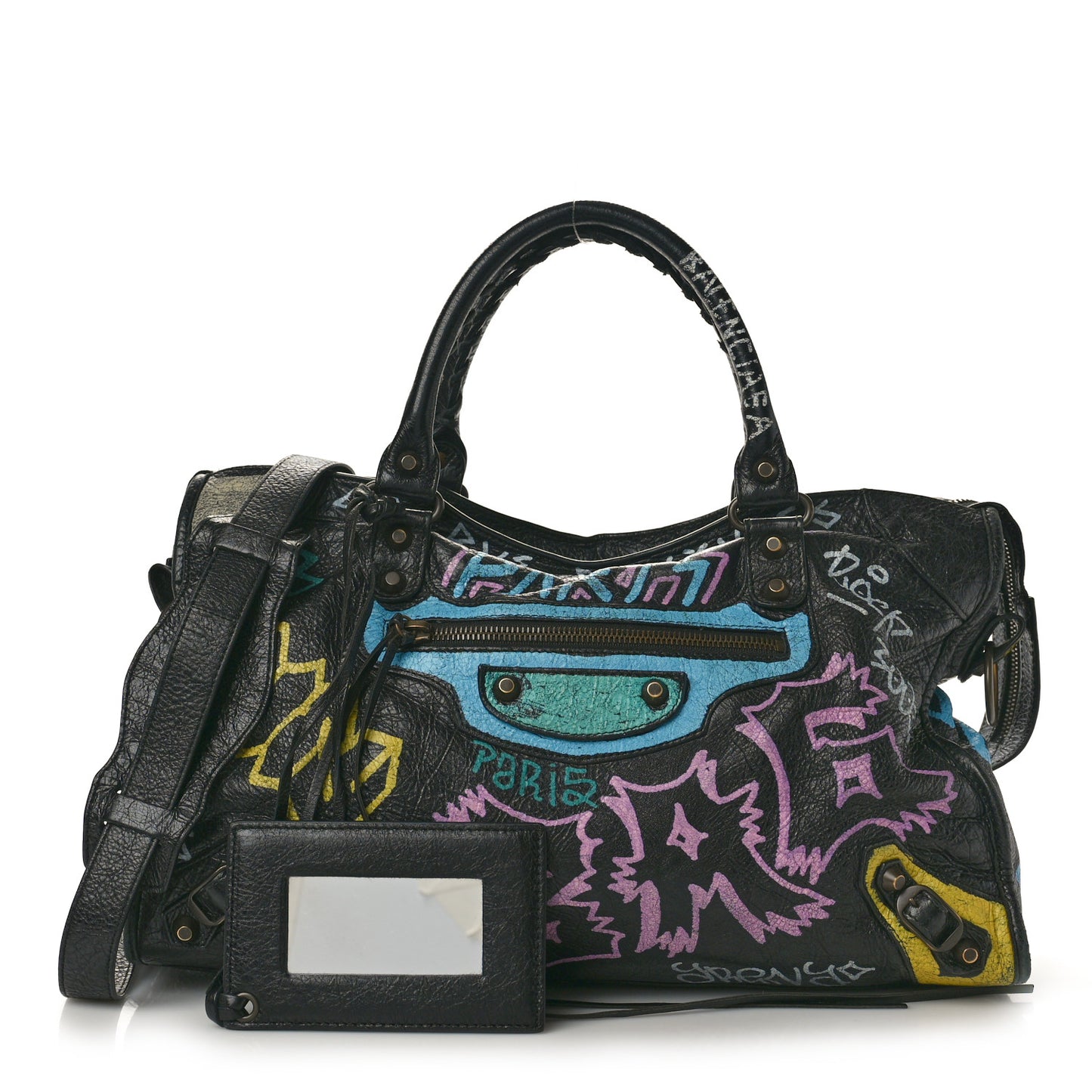 Agneau Graffiti All Over Classic Hardware City Black Multicolor
