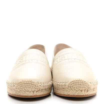 Christian Dior Lambskin Granville Espadrille 37 Off White 2 of 9