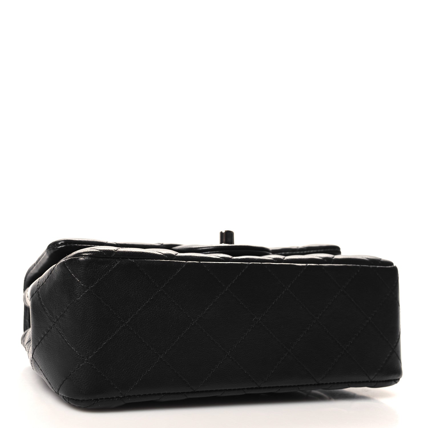Chanel Lambskin Quilted Mini Rectangular Flap Black 4 of 12