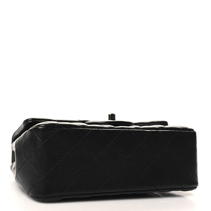 Chanel Lambskin Quilted Mini Rectangular Flap Black 4 of 12
