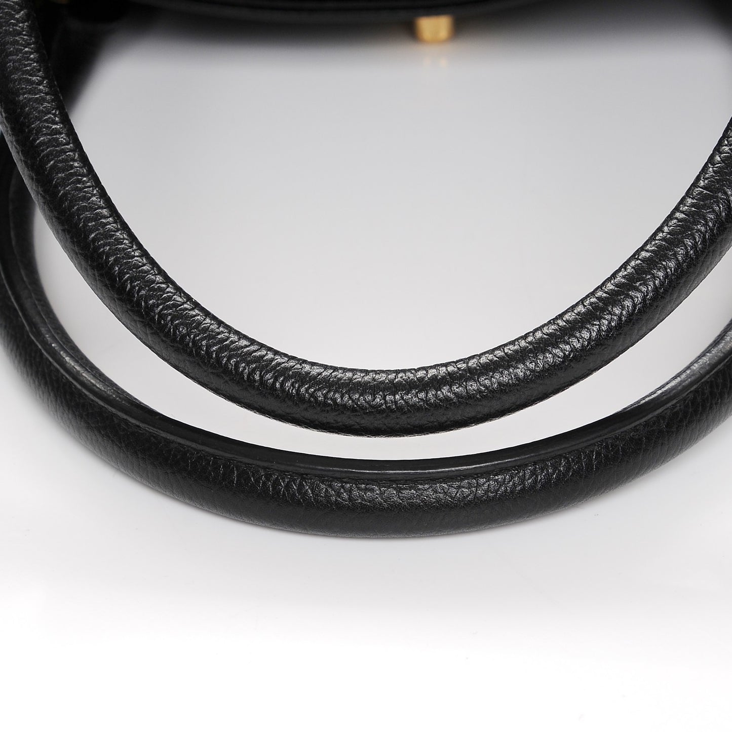 Calfskin Cerf Executive Shopper Tote Black