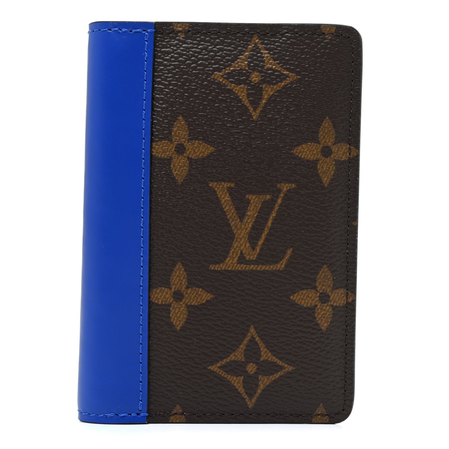 Louis Vuitton Monogram Macassar Pocket Organizer NM Blue 1 of 10