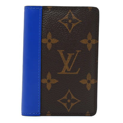 Louis Vuitton Monogram Macassar Pocket Organizer NM Blue 1 of 10