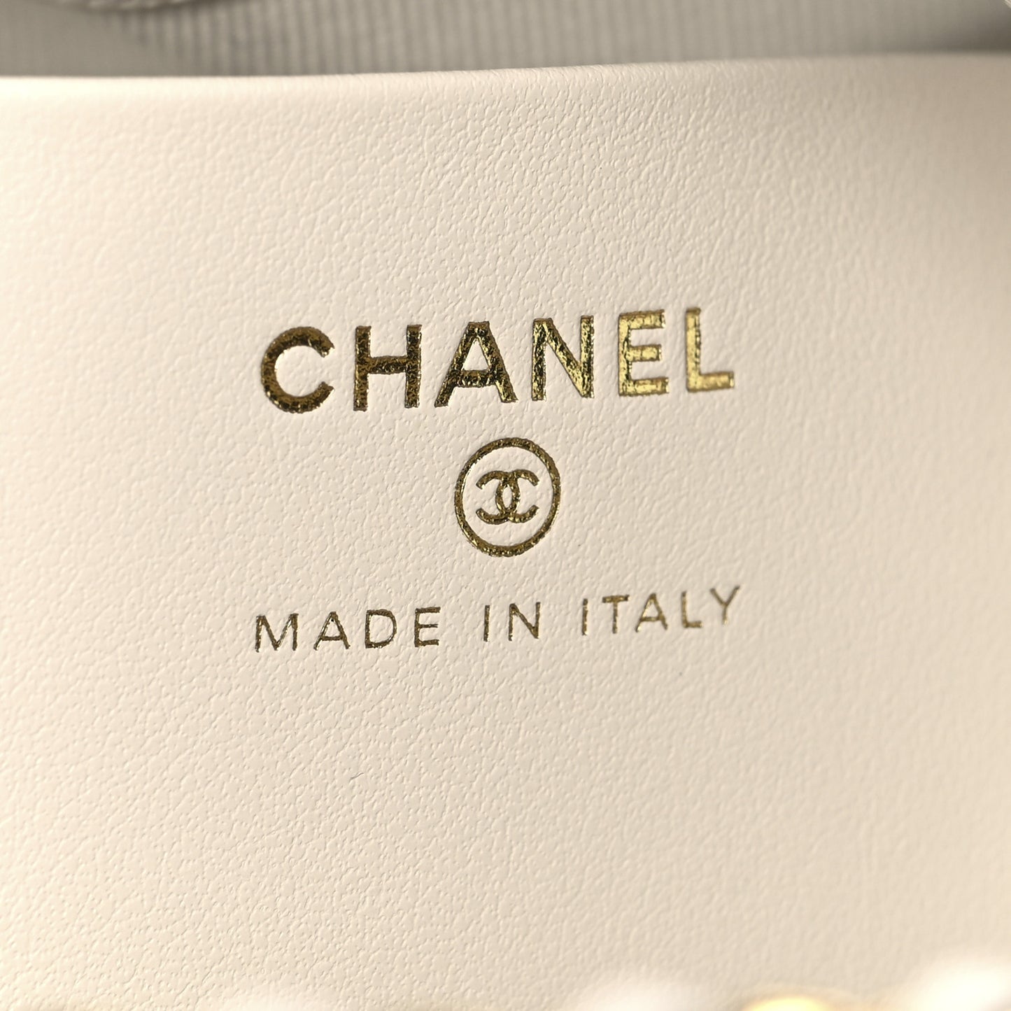 Caviar Quilted Chanel Way Clutch With Chain White