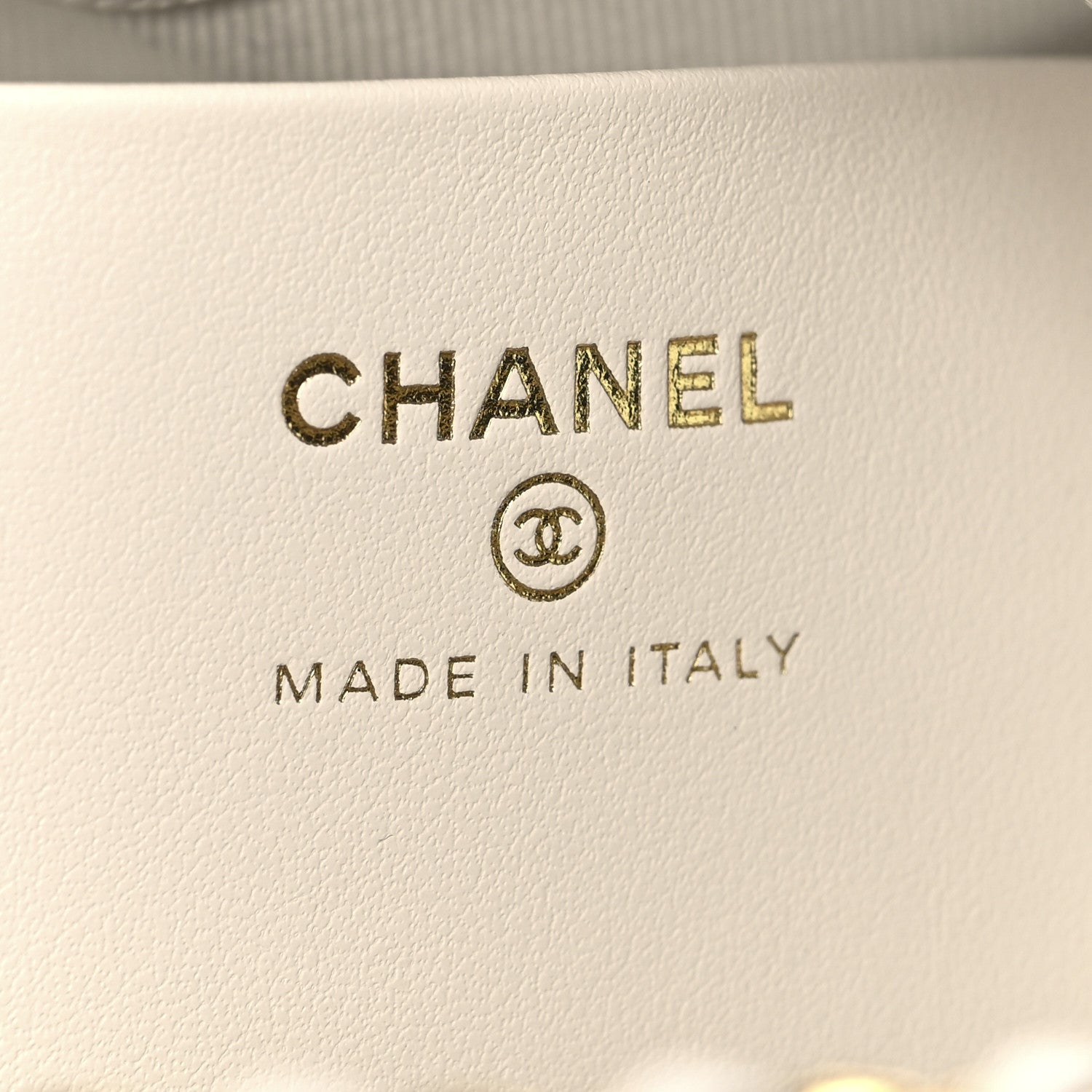 Chanel Caviar Quilted Chanel Way Clutch With Chain White 6 of 11
