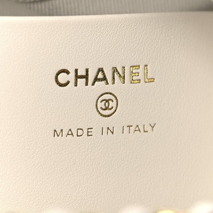 Chanel Caviar Quilted Chanel Way Clutch With Chain White 6 of 11