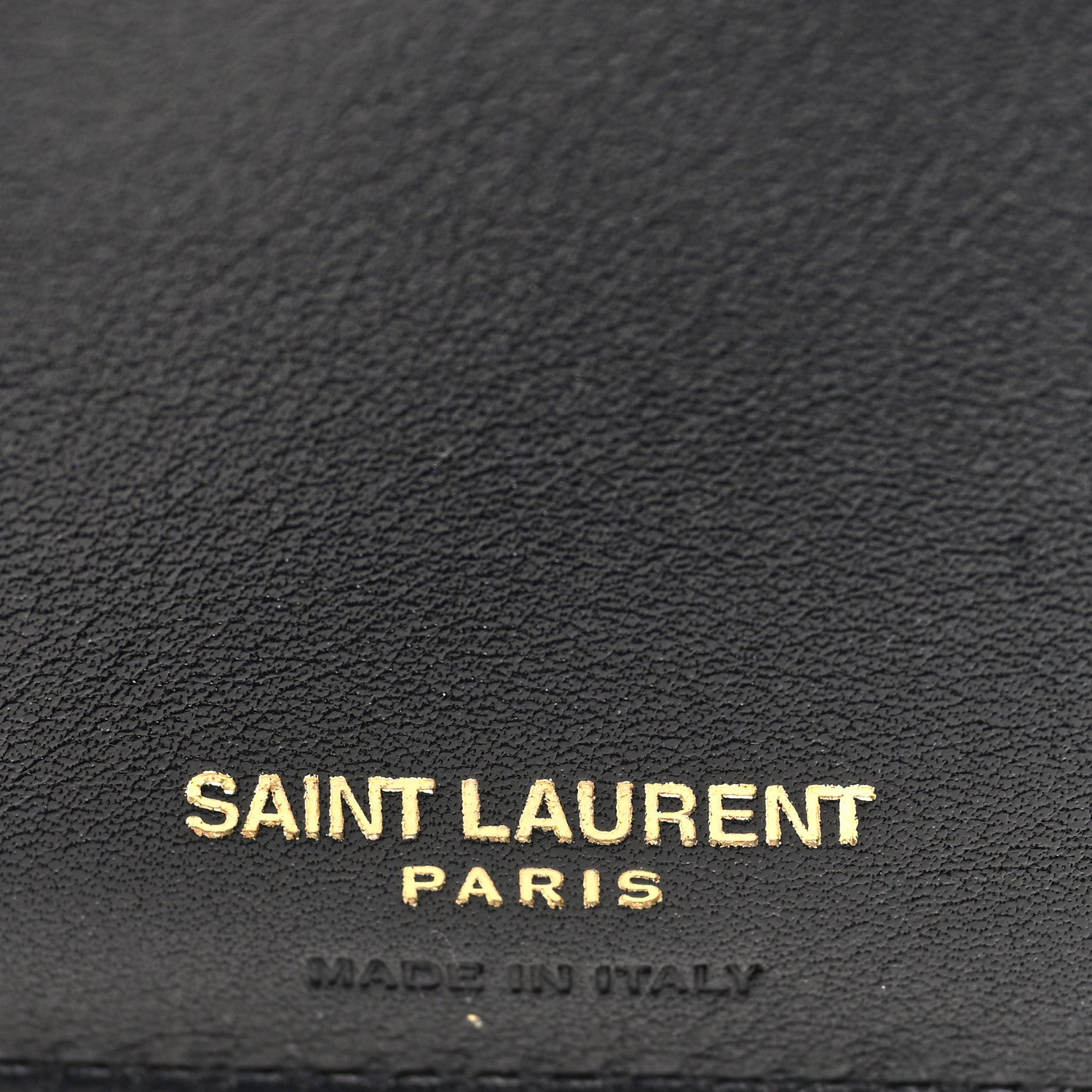 Saint Laurent Patent Tartarugato Monogram Compact Wallet Brown 7 of 7