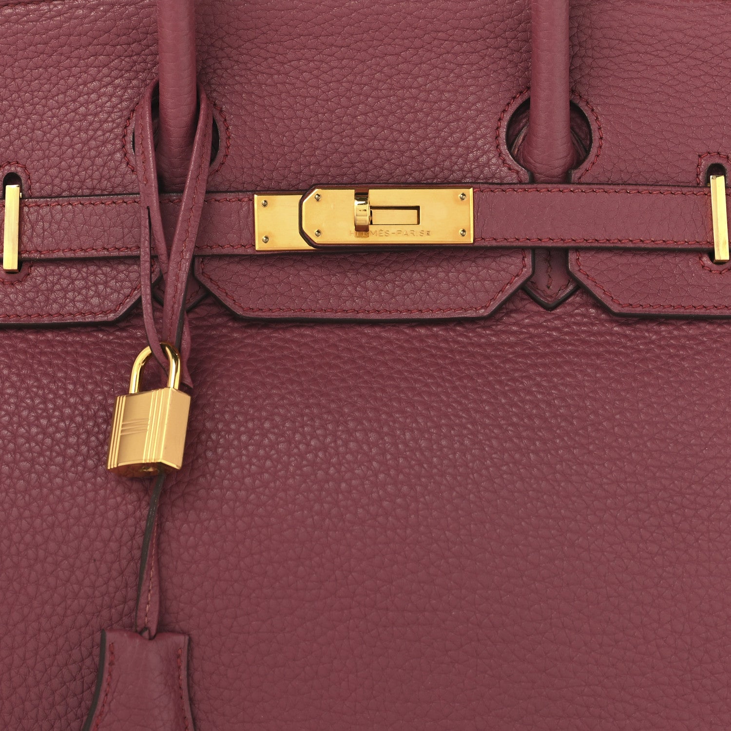 Hermes Taurillon Clemence Birkin 35 Bois de Rose 8 of 15