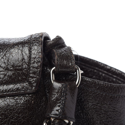 Prada Cervo Lux Chain Flap Hobo Ebano 10 of 11