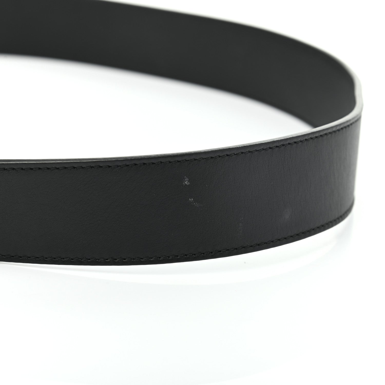 Gucci Moon Calfskin Pearl Double G 40mm Belt 95 38 Black Cream 11 of 12