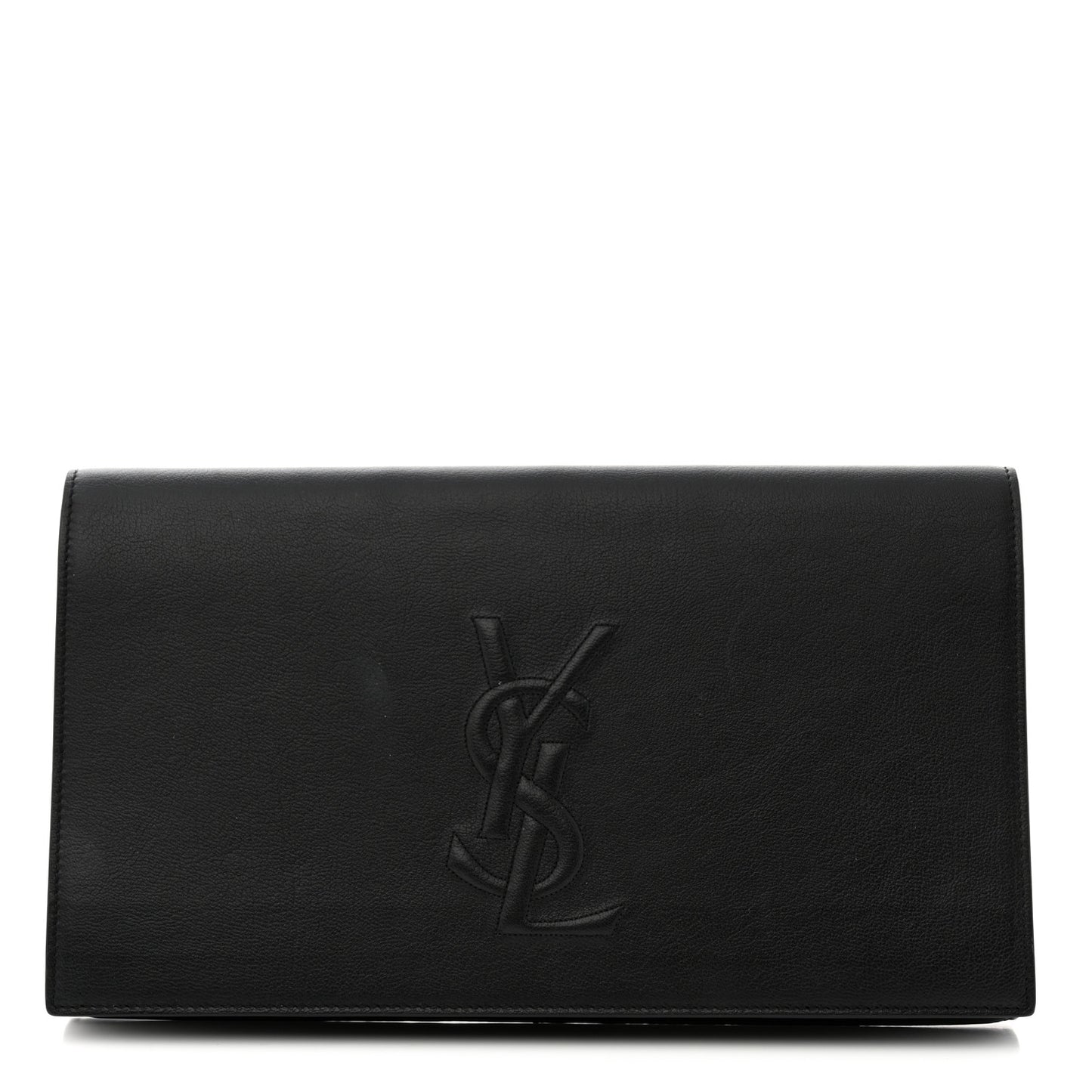 Calfskin Monogram Large Belle De Jour Clutch Black