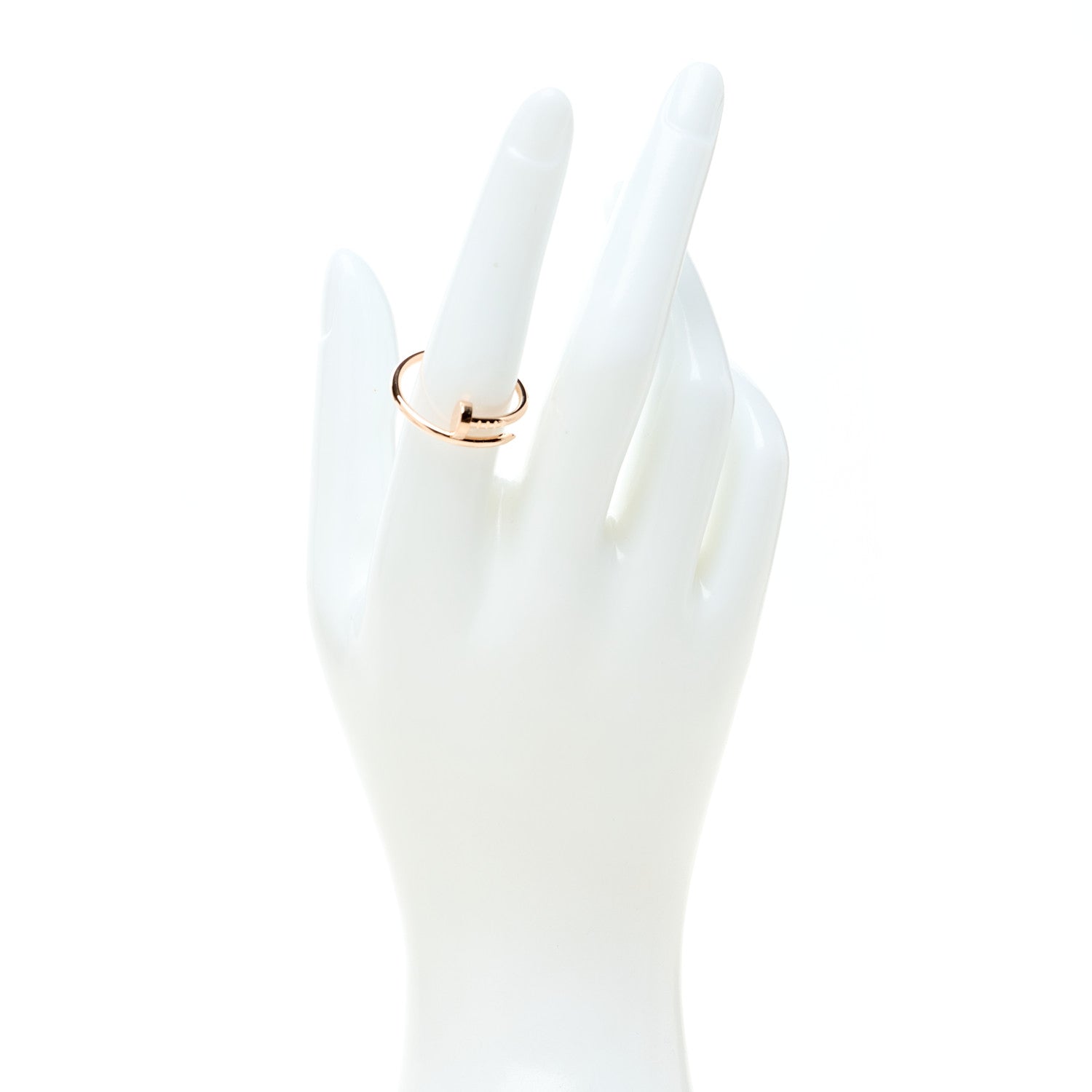 Cartier 18K Pink Gold Small Juste Un Clou Ring 56 7.5 2 of 5