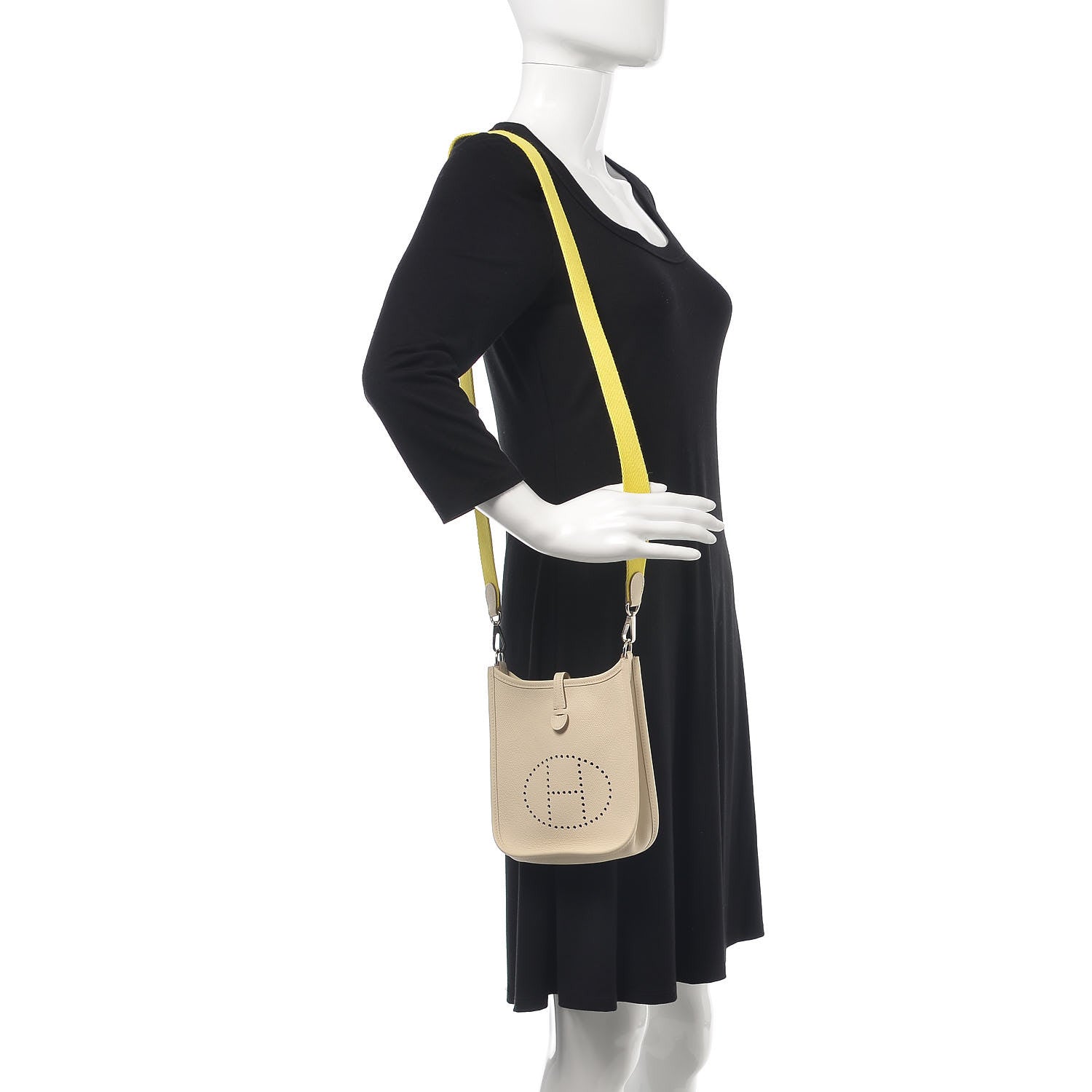 Hermes Epsom Amazone Evelyne TPM Craie Lime 2 of 9