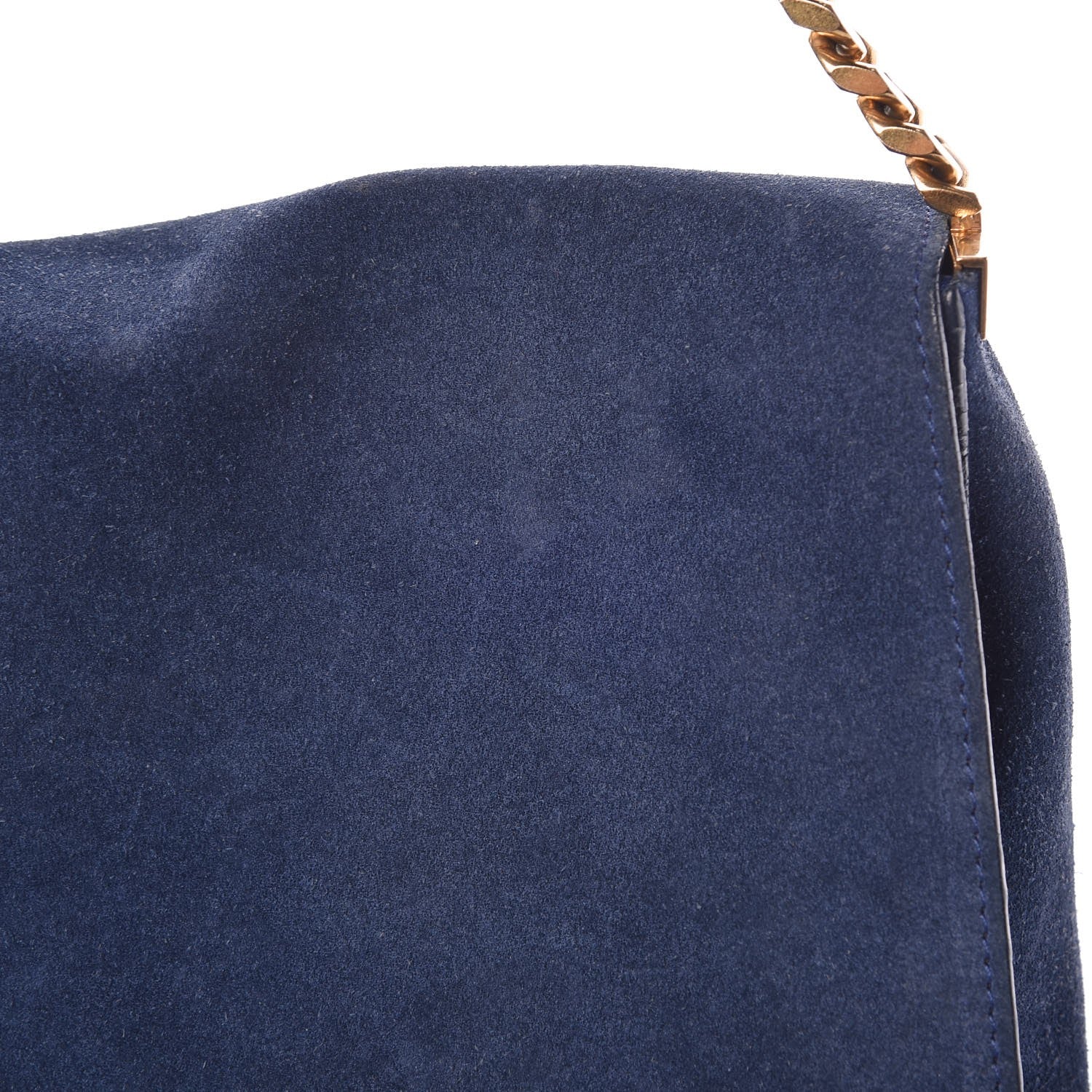 Celine Suede Medium Gourmette Ocean Blue 8 of 11