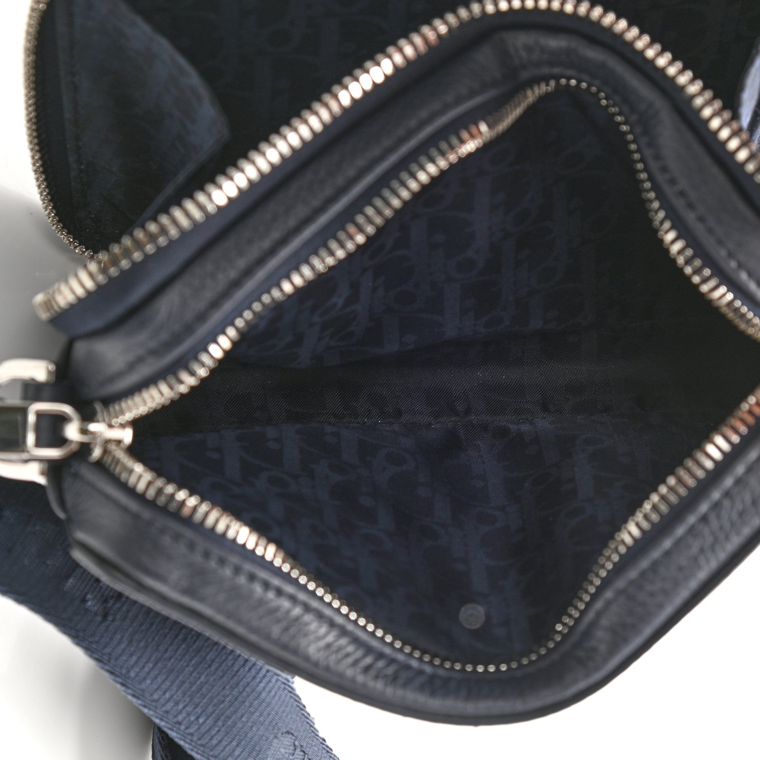 Christian Dior X AIR JORDAN Grained Calfskin Crossbody Blue 6 of 8