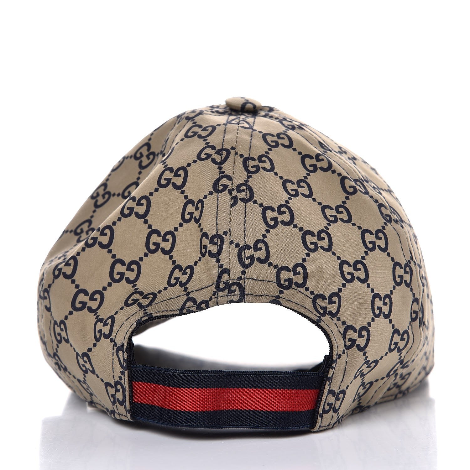 Gucci Cotton Monogram GG Web Baseball Hat M Beige 4 of 9