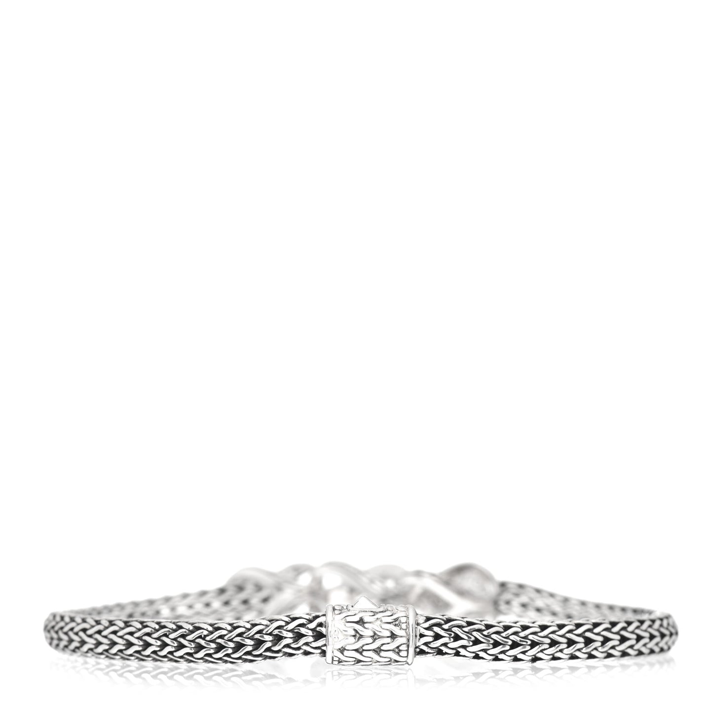 Sterling Silver Diamond 5mm Asli Pave Station Bracelet