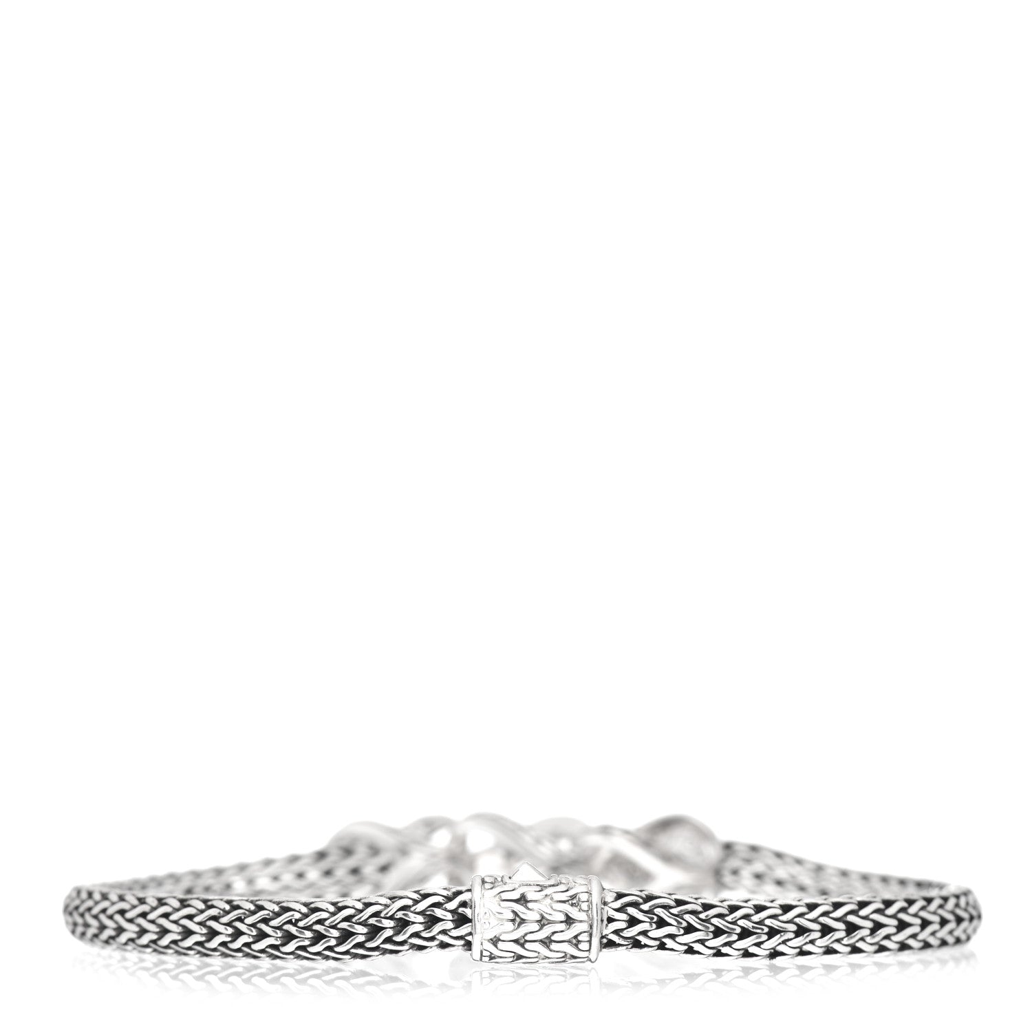 John Hardy Sterling Silver Diamond 5mm Asli Pave Station Bracelet 3 of 4