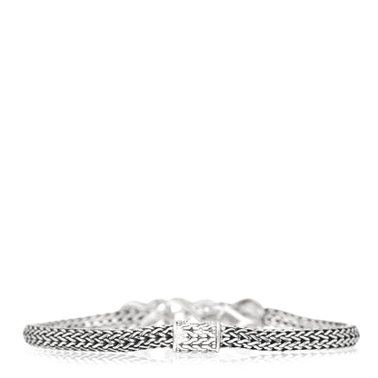 John Hardy Sterling Silver Diamond 5mm Asli Pave Station Bracelet 3 of 4