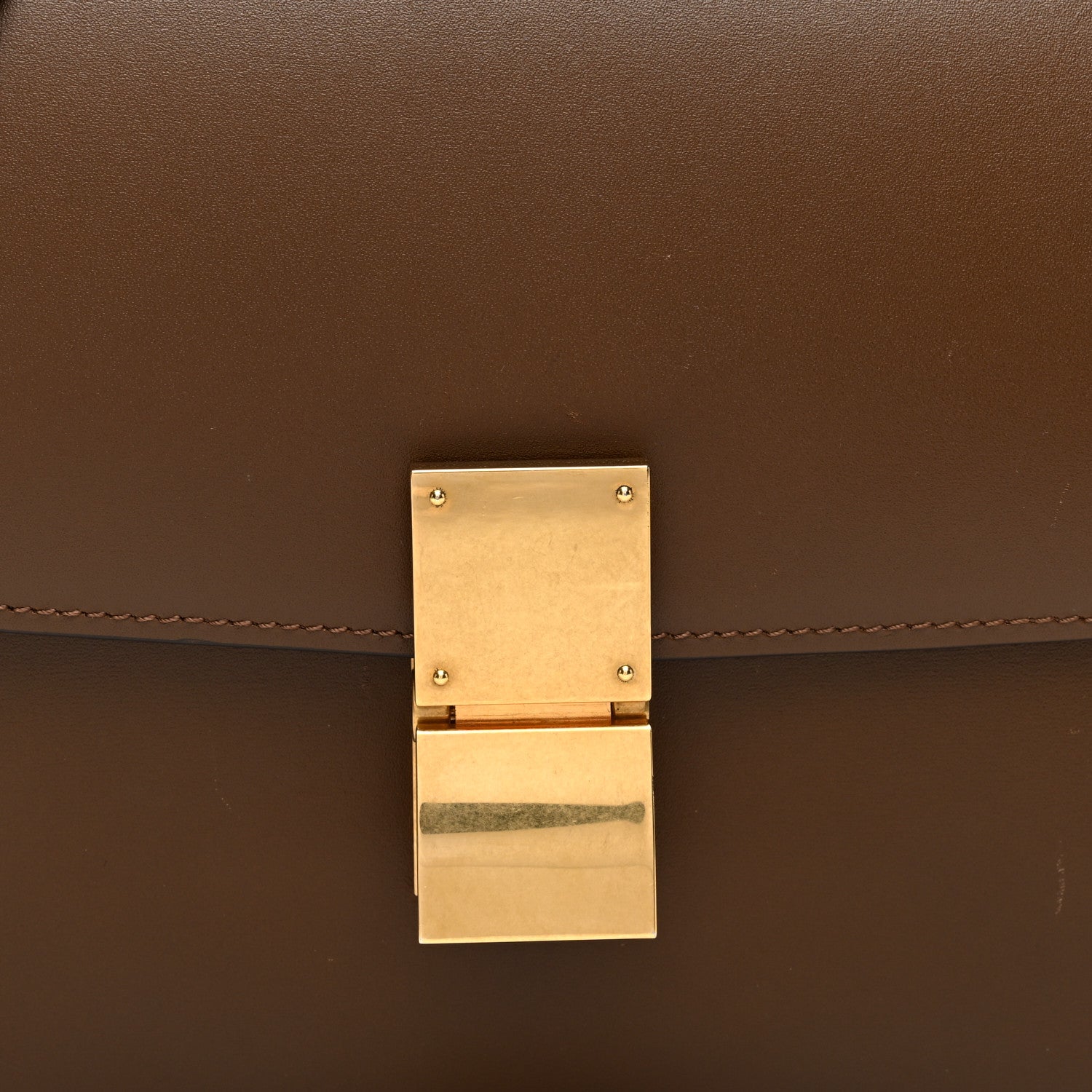 Celine Box Calfskin Medium Classic Box Flap Bag Camel 7 of 9