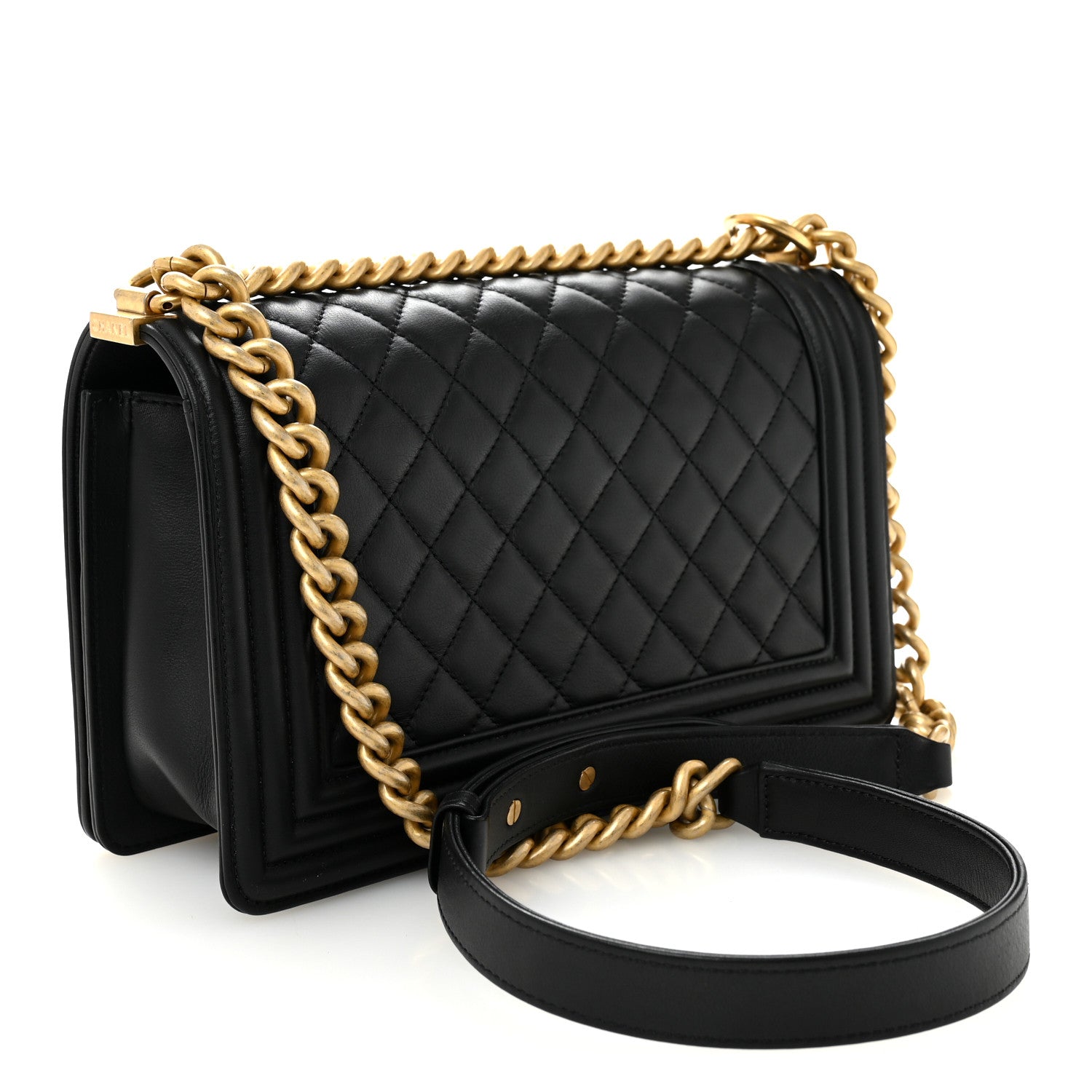 Chanel Calfskin Quilted Medium Boy Flap Black 3 of 10