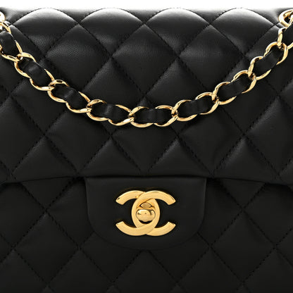 Chanel Lambskin Quilted Small Double Flap Black 8 of 11