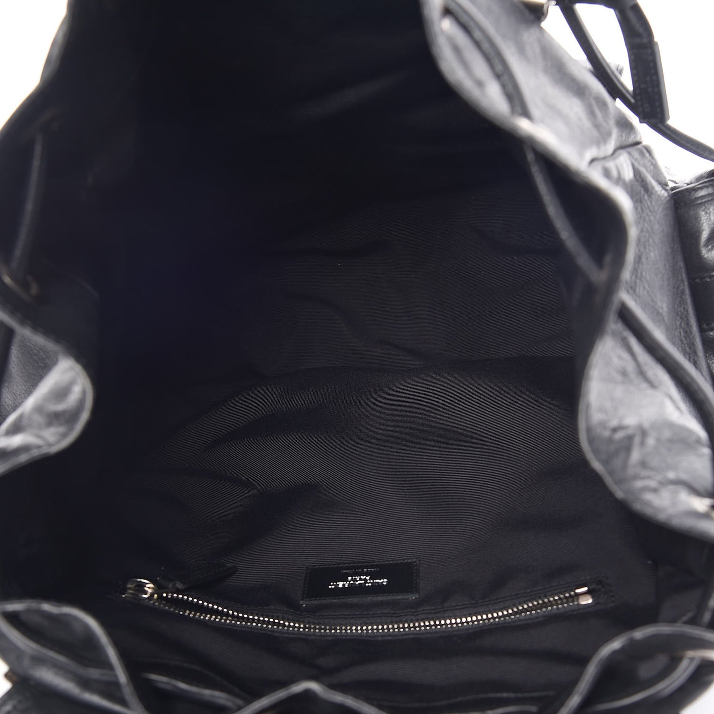 Smooth Calfskin Roc Sack Backpack Black