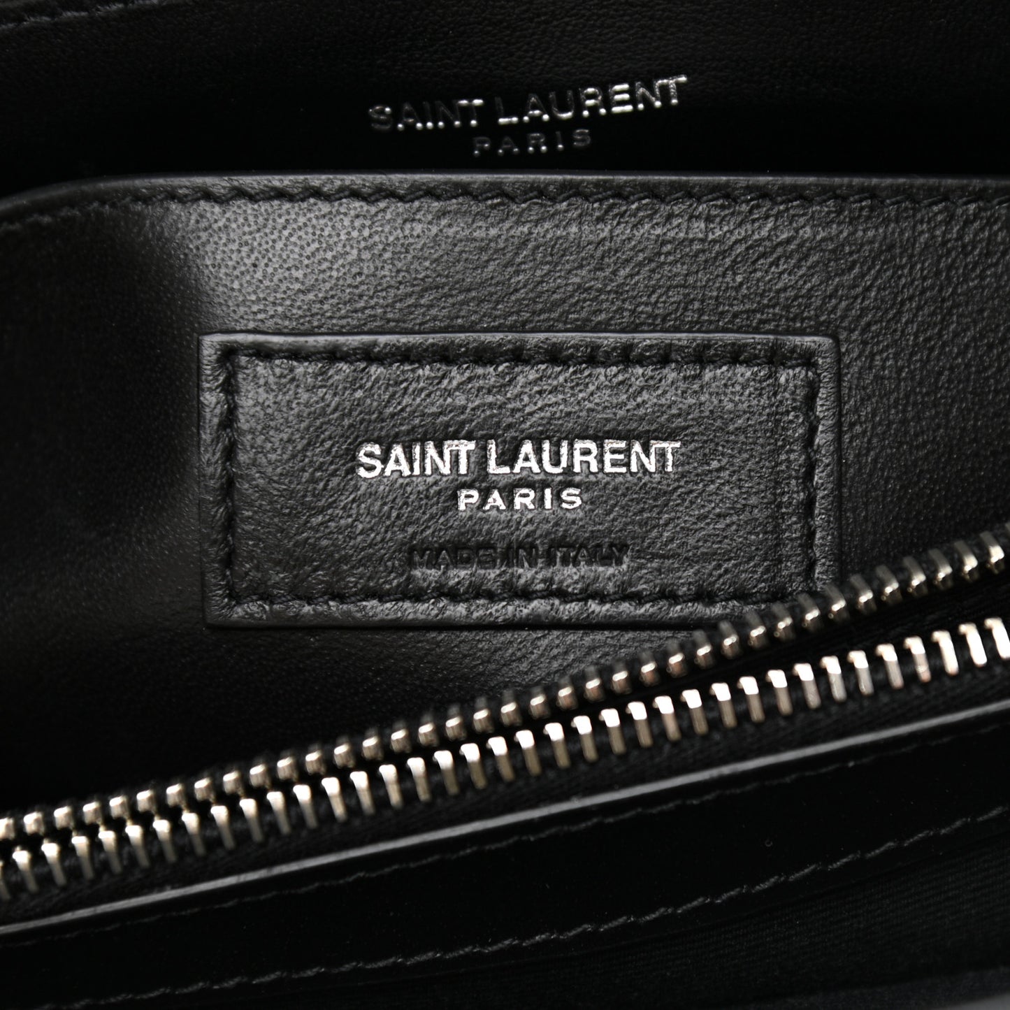 Calfskin Y Quilted Monogram Small Loulou Chain Satchel Black