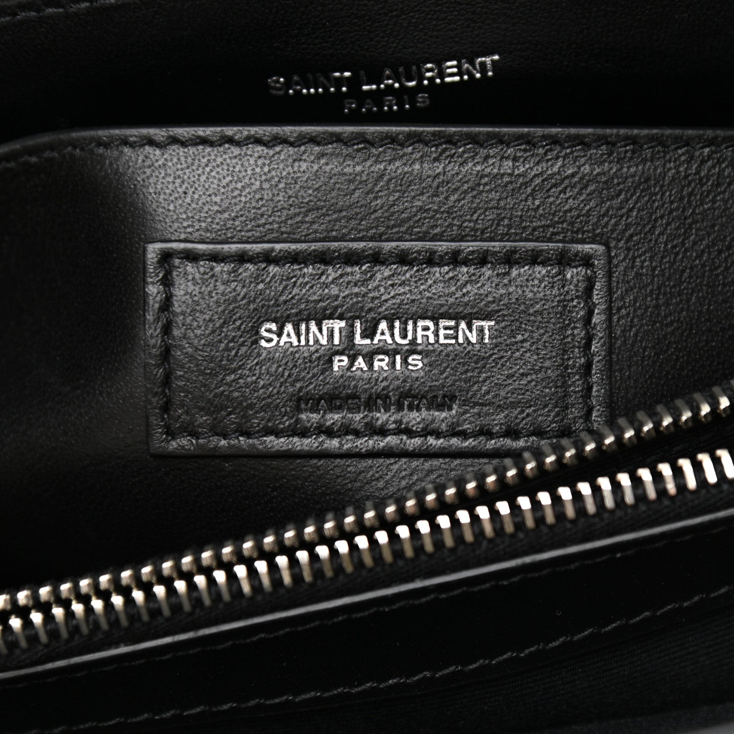 Saint Laurent Calfskin Y Quilted Monogram Small Loulou Chain Satchel Black 7 of 10