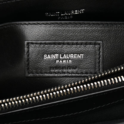 Saint Laurent Calfskin Y Quilted Monogram Small Loulou Chain Satchel Black 7 of 10